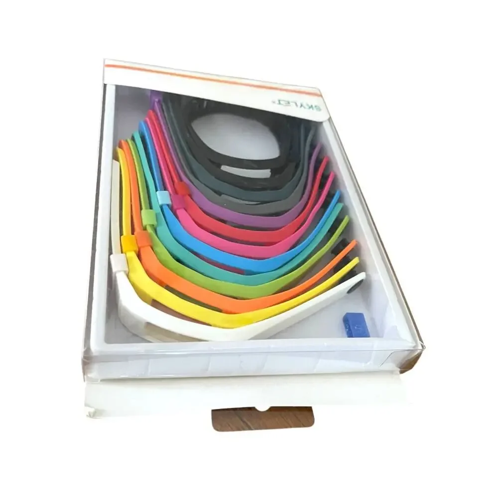 Skylet Pack of 13 Fitbit Replacement Wrist Bands Rainbow Assorted New